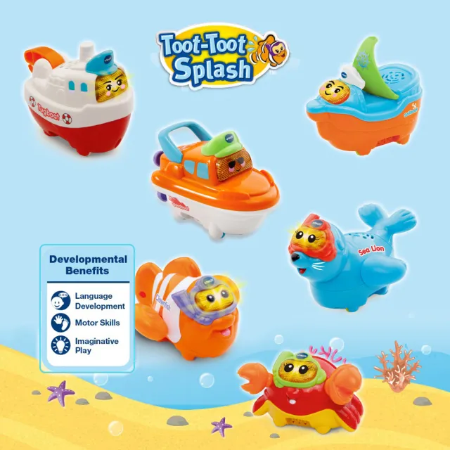 【Vtech】2合1嘟嘟戲水洗澡玩具系列(多款任選)