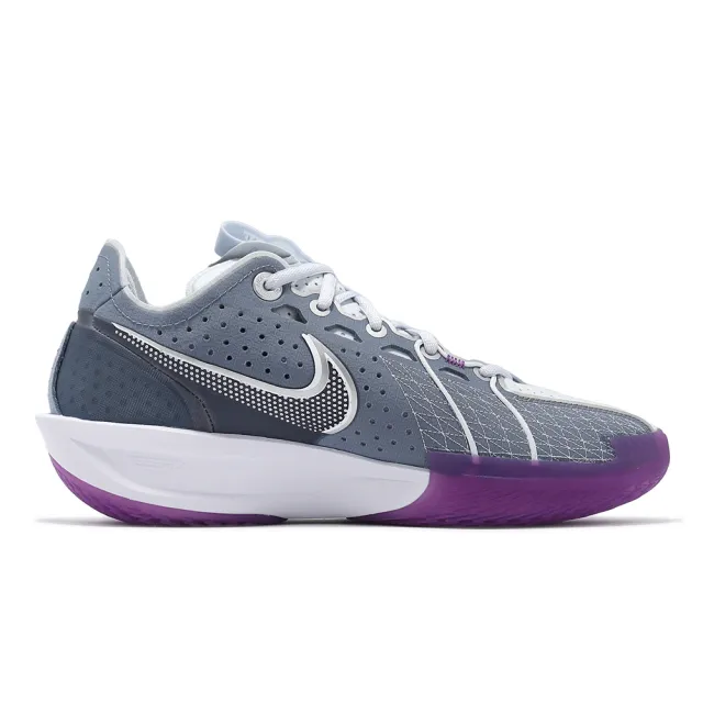 NIKE 耐吉】籃球鞋Air Zoom G.T. Cut 3 EP 紫灰男鞋實戰緩震(DV2918