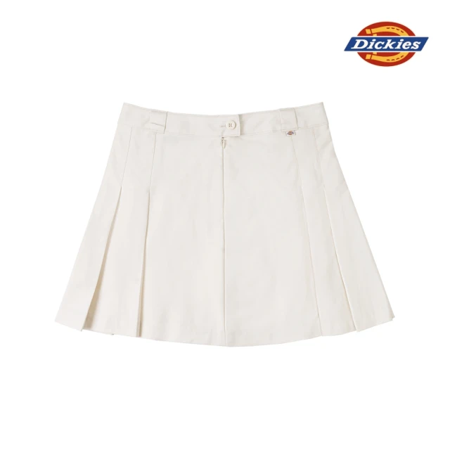 Dickies 女款淺沙灰簡約百搭附褲耳打摺設計短裙｜DK013001F90