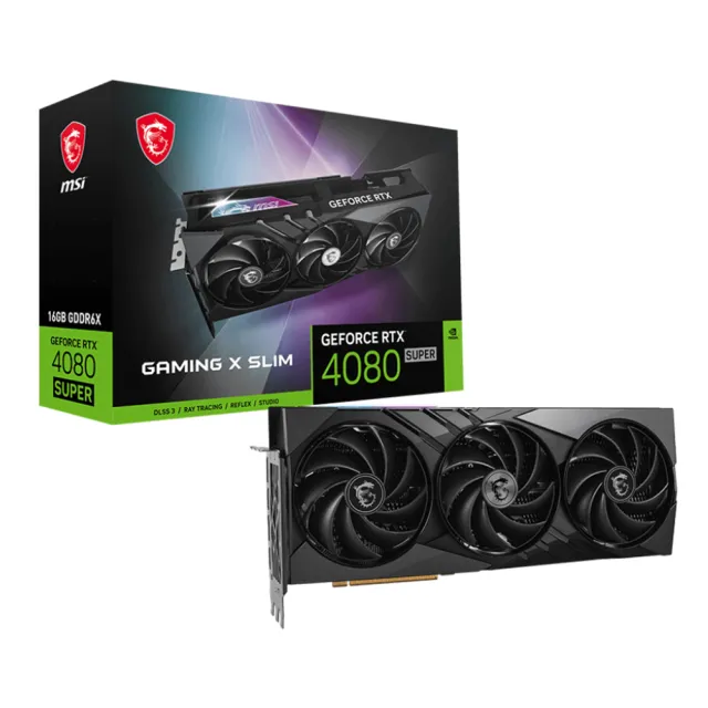 【MSI 微星】GeForce RTX 4080 SUPER 16G GAMING X SLIM 顯示卡