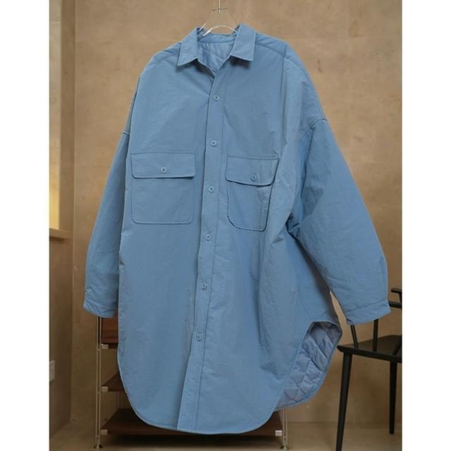 【巴黎精品】現貨+預購 鋪棉外套休閒夾克(日系長版襯衫式棉服女外套2色a1ea66)