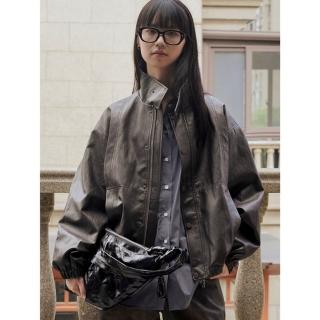 【巴黎精品】現貨+預購 皮衣外套休閒夾克(復古時尚防風休閒女外套a1ea79)