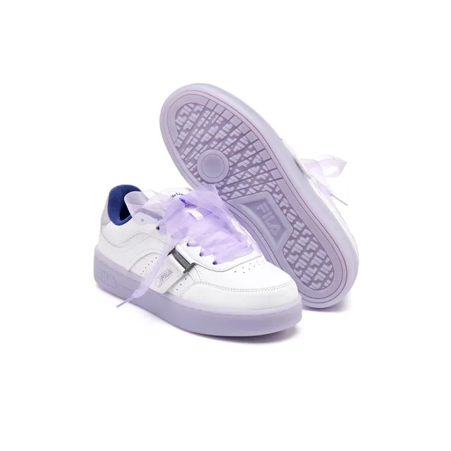 【FILA官方直營】女鞋 Jelly 緞帶板鞋 小白鞋 休閒鞋-紫(5-C336Y-194)