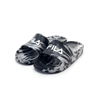 【FILA官方直營】SLEEK SLIDE  Splash 中性款運動拖鞋-黑灰(4-S356Y-004)