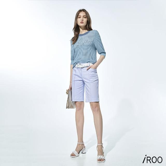 【iROO】雲霧紫經典五分褲