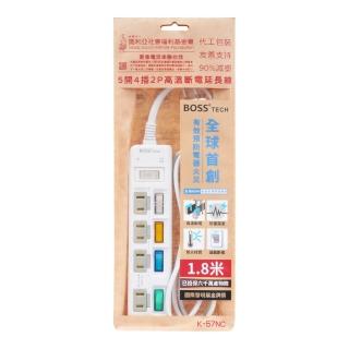 【BOSS】瑪-5開4插2P延長線1.8米-K57