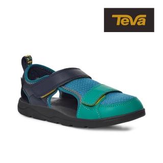 【TEVA】中/大童護趾涼鞋 運動涼鞋/雨鞋/水鞋/童鞋 Hurricane Seekado 原廠(復古藍珊瑚-TV1124130CBCMLT)