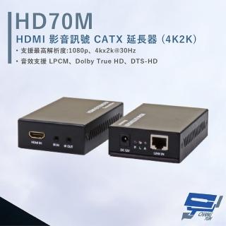 【CHANG YUN 昌運】HANWELL HD70M HDMI 影音訊號 CATX 延長器 解析度4kx2k@30Hz