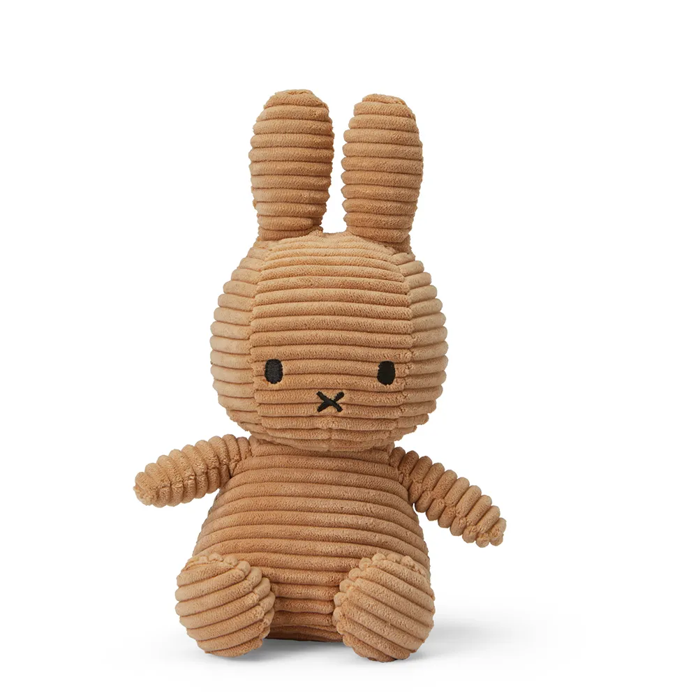 【BON TON TOYS】米菲兔燈芯絨填充玩偶-奶茶(23cm玩偶、娃娃、公仔)