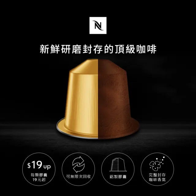 【Nespresso】環遊世界里約熱內盧濃縮咖啡膠囊(10顆/條;僅適用於Nespresso膠囊咖啡機)