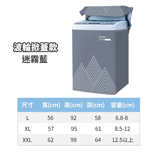 【MINT嚴選】洗衣機防塵套 加大加厚 升級加強款 三種尺寸(13KG/12.5L以上機種皆適用)