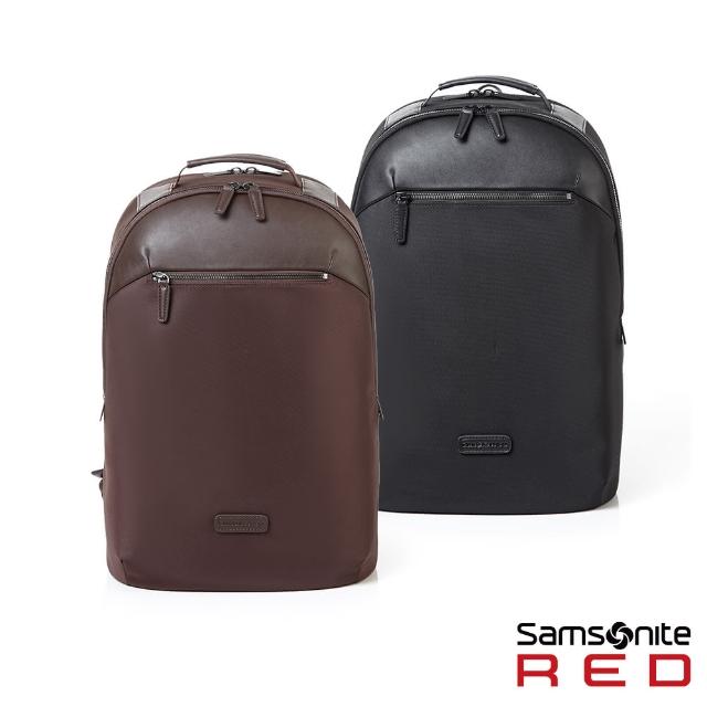 【Samsonite RED】DUNBLAN 商務拼接時尚筆電後背包15.6吋(多色可選)