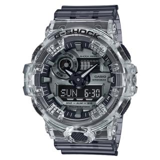 【CASIO 卡西歐】G-SHOCK 耐衝擊構造透明冰塊搶購款 情人節 禮物(GA-700SK-1A)
