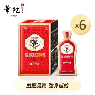 【華陀扶元堂】高麗紅參精6盒(10包/盒-六年參)