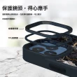 【apbs】iPhone 15 14系列 軍規防摔鋁合金鏡頭框立架手機殼(赭紅櫻花俳句)
