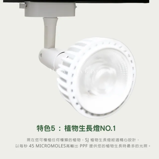 【微糖花植間】ALYNA植物燈30W-軌道燈座組(全光譜植物生長燈/植物軌道燈)