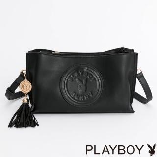 【PLAYBOY】斜揹包 Minimalist系列(黑色)