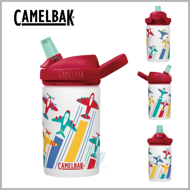 【CAMELBAK】400ml eddy+ 兒童吸管單層不鏽鋼水瓶(全新改款/霧面設計)