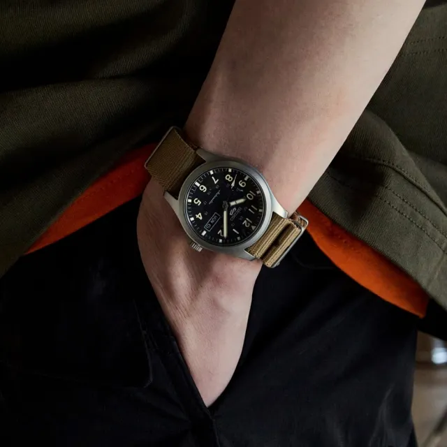 【SEIKO 精工】5 Sports系列 Lineup 復古軍風 機械腕錶 錶 週年慶 雙11 (SRPG35K1/4R36-10A0U)