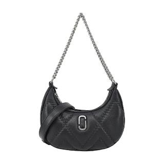 【MARC JACOBS 馬克賈伯】THE QUILTED羊皮絎縫鍊條肩揹包(黑)