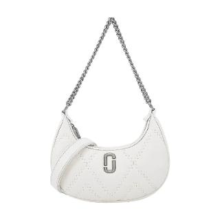 【MARC JACOBS 馬克賈伯】THE QUILTED羊皮絎縫鍊條肩揹包(白)