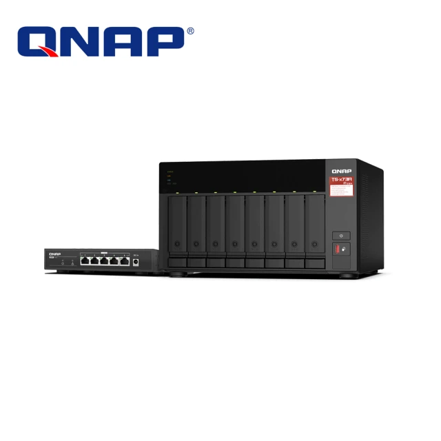 QNAP 威聯通 TS-873A-SW5T 8Bay 網路儲存伺服器