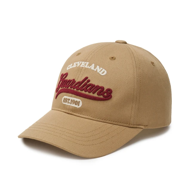MLBMLB 童裝 可調式棒球帽 童帽 Varsity系列 克里夫蘭守護者隊(7ACPV044N-45BGD)