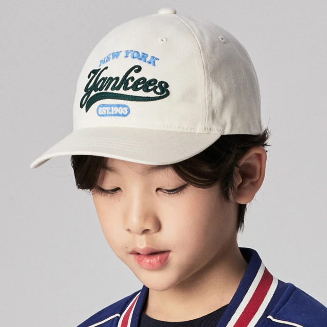 MLBMLB 童裝 可調式棒球帽 童帽 Varsity系列 紐約洋基隊(7ACPV044N-50CRS)