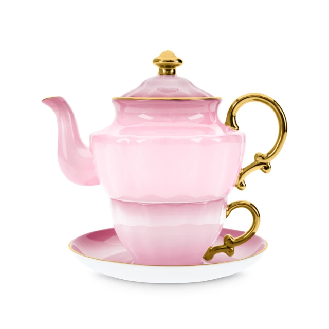 T2 Tea T2阿拉丁神燈系列_單人杯套組_粉紅款(T2 Ombre Opulence _ Tea For One_Pink)