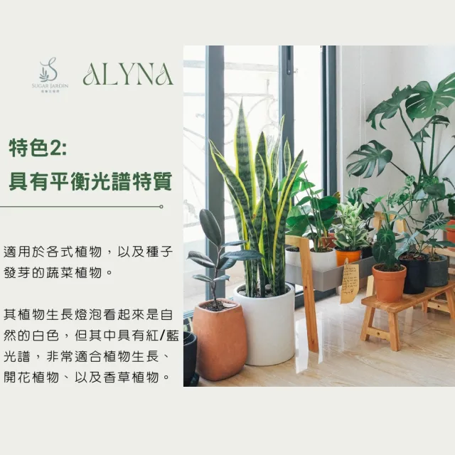 【微糖花植間】Alyna植物生長燈加高組(160cm植物燈架/全光譜植物燈)