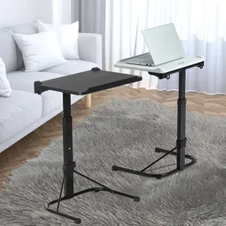 【闔樂泰】第二代-新萬能移動桌 兩色任選(床邊桌 / 折疊桌 / 筆電桌)