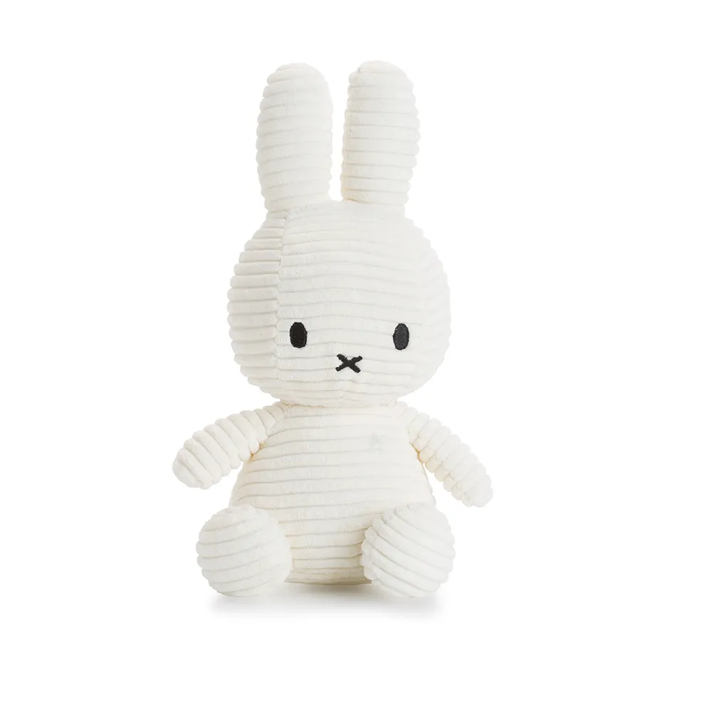 【BON TON TOYS】米菲兔燈芯絨填充玩偶-白(23cm玩偶、娃娃、公仔)