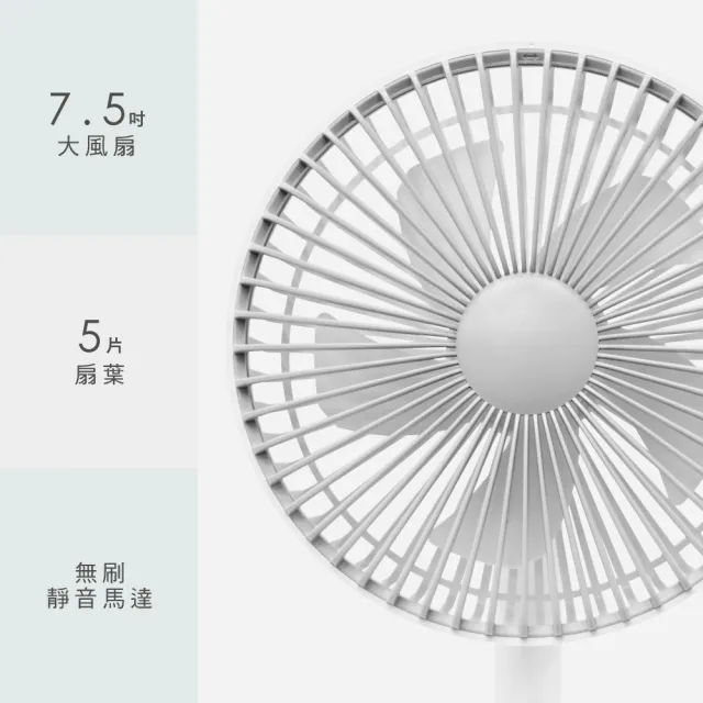 【KINYO】USB靜音桌立風扇(UF-8705)