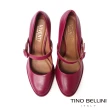 【TINO BELLINI 貝里尼】巴西進口素面瑪莉珍高跟鞋FWEV016(桃紅)