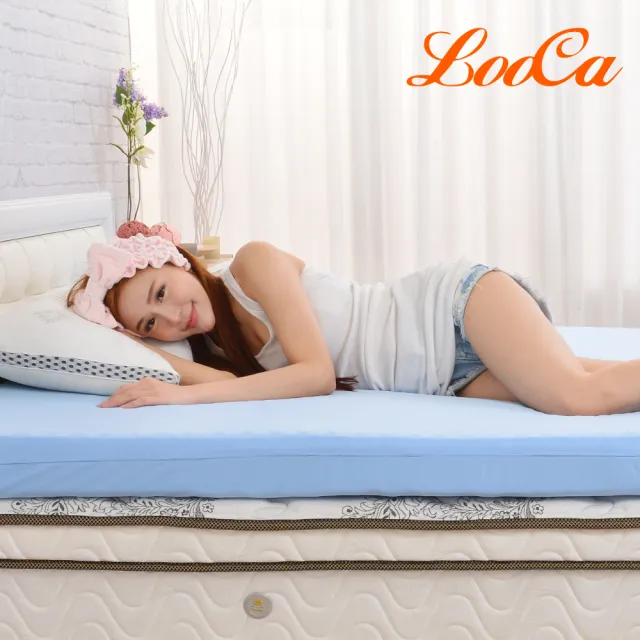 【LooCa】送枕x1-吸濕排汗12cm記憶床墊(單人3尺)