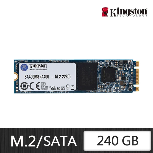 【Kingston 金士頓】A400 240GB SSD(M.2 2280 SATA)