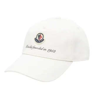 【MONCLER】春夏新款 品牌 LOGO 棒球帽-白色(ONE SIZE)