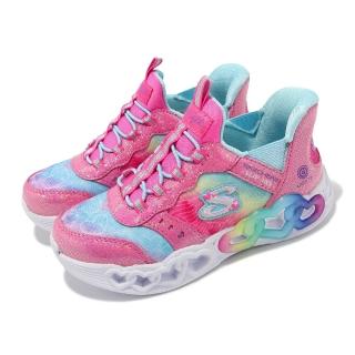 【SKECHERS】兒童燈鞋 S Lights-Infinite Heart Lights 中童 粉 小朋友 發光 閃燈(303755-LPKMT)