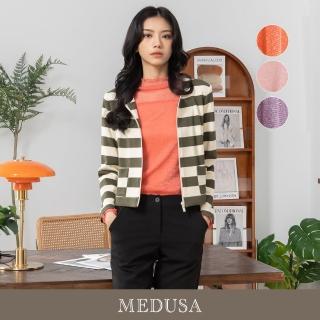 【MEDUSA 曼度莎】現貨-木耳邊糖果色透肩內搭上衣 - 3色（M-2L）｜女上衣 長袖上衣 冬新品(201-22901)