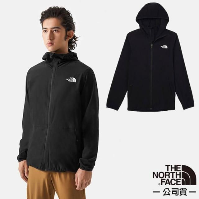 【The North Face】男 NEW ZEPHYR WIND 防風防潑水防曬連帽輕薄外套_亞洲版型(7WCY-JK3 黑色)