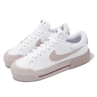 【NIKE 耐吉】休閒鞋 Wmns Court Legacy Lift 女鞋 男鞋 白 粉紅 厚底 增高 小白鞋(DM7590-105)