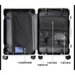 【SNOW.bagshop】28吋旅行箱防盜鋁框(PC+ABS髮絲紋雙海關鎖硬殼箱360度旋轉耐摔)