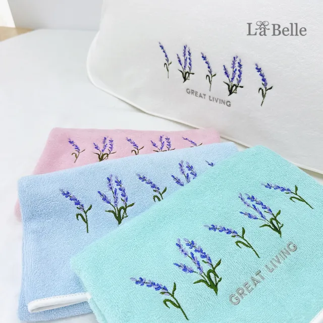【La Belle】蘿莉亞刺繡舒柔透氣枕巾2入(多款任選)