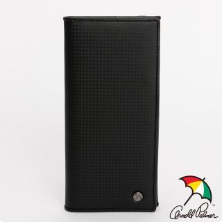【Arnold Palmer 雨傘】翻蓋長夾 Homme系列(黑色)