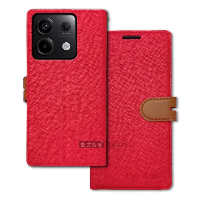 【CITY都會風】紅米Redmi Note 13 Pro 5G 插卡立架磁力手機皮套 有吊飾孔