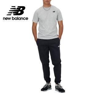 【NEW BALANCE】NB 鬆緊抽繩長褲 男性 黑色 AMP41510BK(亞版 版型正常)