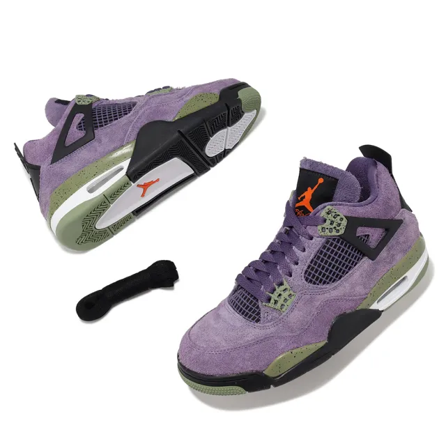 NIKE 耐吉】休閒鞋Wmns Air Jordan 4 Retro 女鞋紫綠Canyon Purple AJ