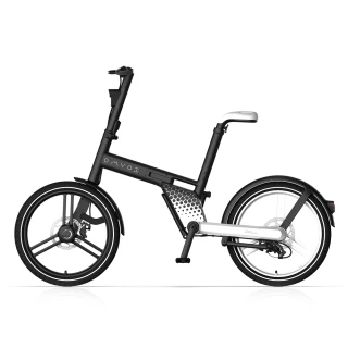 【OMVOS】Hyphen 無鏈條折疊車[黑/白](Ebike/摺疊自行車/電輔自行車)