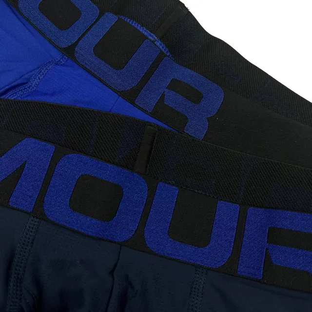 UNDER ARMOUR】運動內褲6吋四角褲2入國際版美版深藍+寶藍