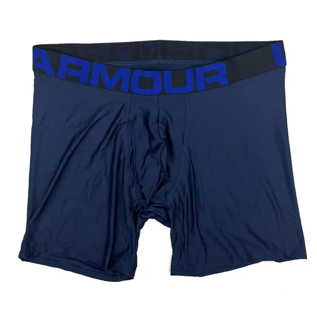 【UNDER ARMOUR】運動內褲6吋四角褲2入國際版美版深藍+寶藍(1363619400)